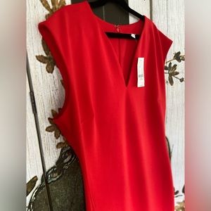 NWT NY&Co Red/Coral Dress Size Medium $69 MSRP